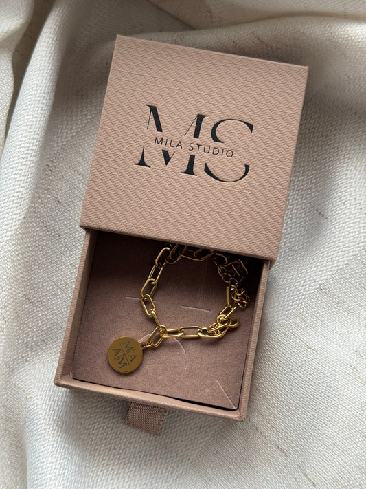 Gravurarmband mit Coin